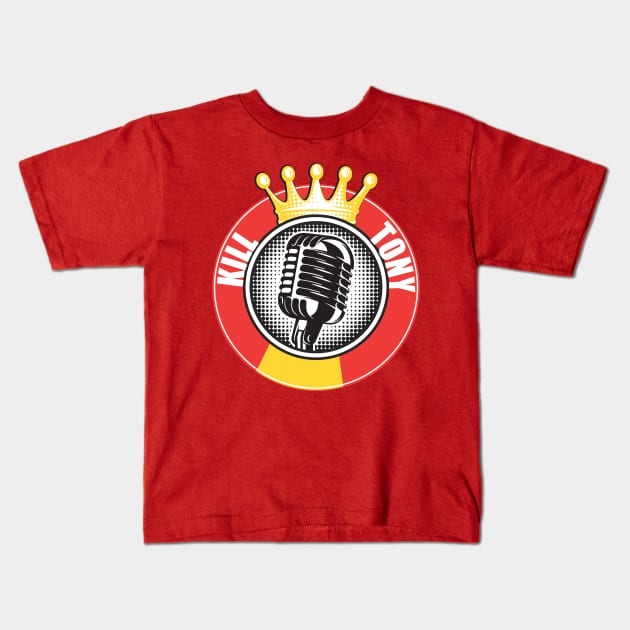 Kill Tony Fan Merch Rounded Microphone Logo Kids T-Shirt by Ina